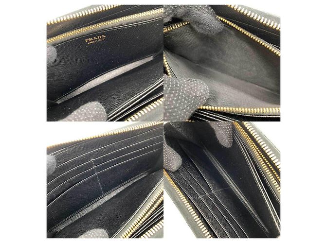 Cartera Larga Saffiano Prada Negro - vista 5
