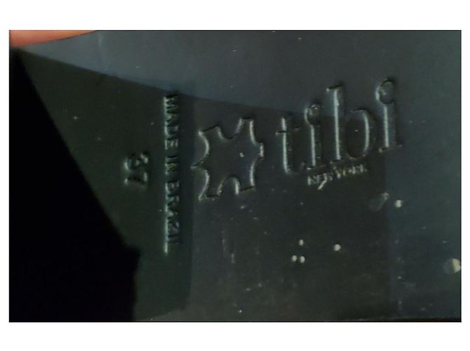 Stivaletti Tibi in pelle nera Nero - vista 3