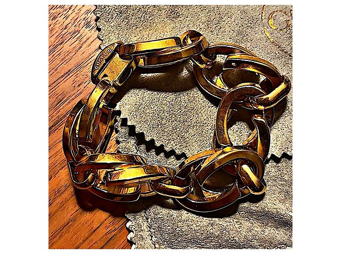 Gucci Autentico Raro Tom Ford Collana e Bracciale Link GG Placcato Oro Gold hardware - vista 2