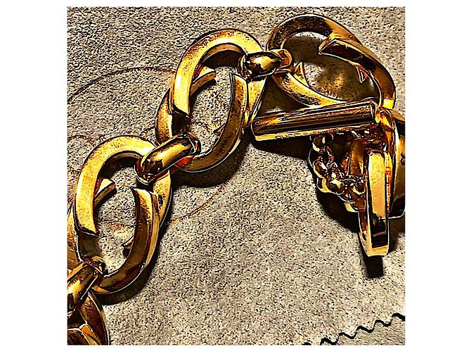 Gucci Autentico Raro Tom Ford Collana e Bracciale Link GG Placcato Oro Gold hardware - vista 4