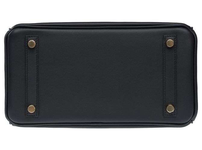 Hermès Sac HERMES Birkin 25 en Cuir Noir - 102176 - vue 11