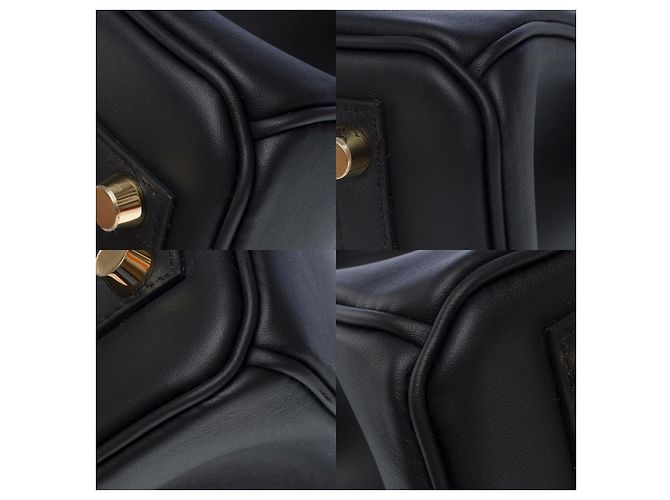 Hermès Sac HERMES Birkin 25 en Cuir Noir - 102176 - vue 12