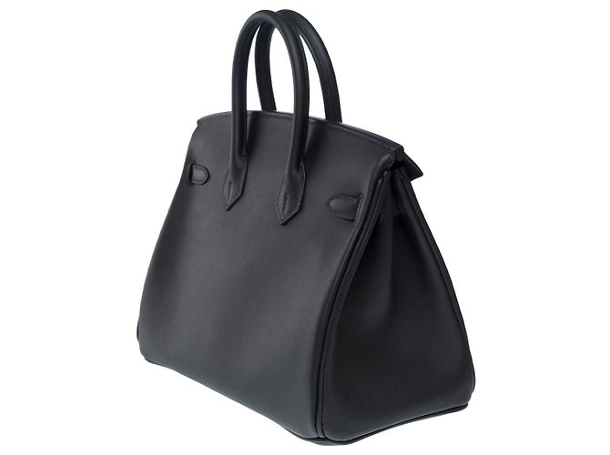 Hermès Sac HERMES Birkin 25 en Cuir Noir - 102176 - vue 6