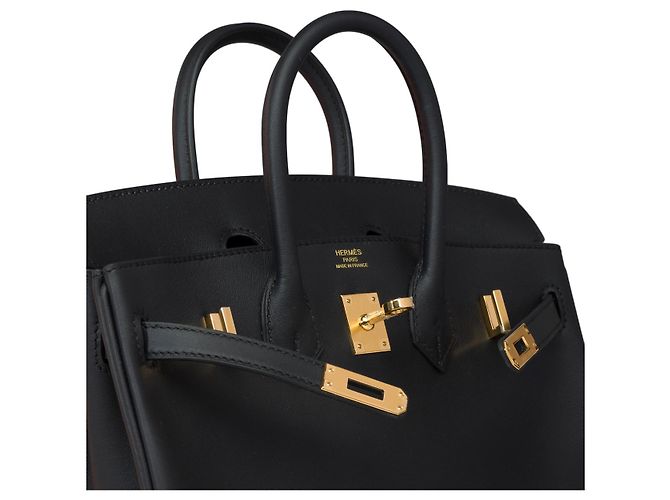 Hermès Sac HERMES Birkin 25 en Cuir Noir - 102176 - vue 7