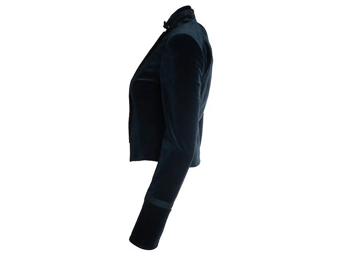 Theory Teoría, chaqueta de ejército de terciopelo Azul - vista 2
