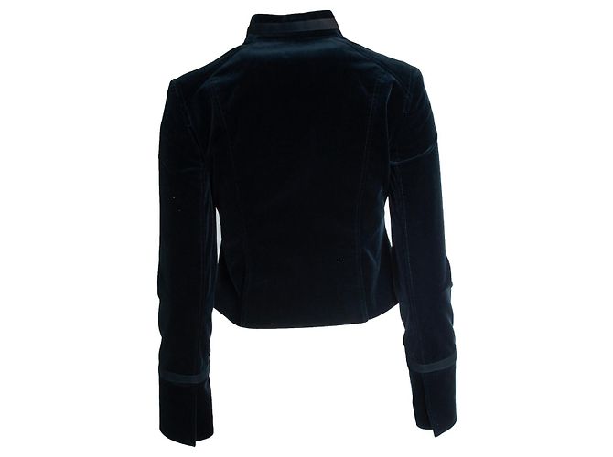 Theory Teoría, chaqueta de ejército de terciopelo Azul - vista 3