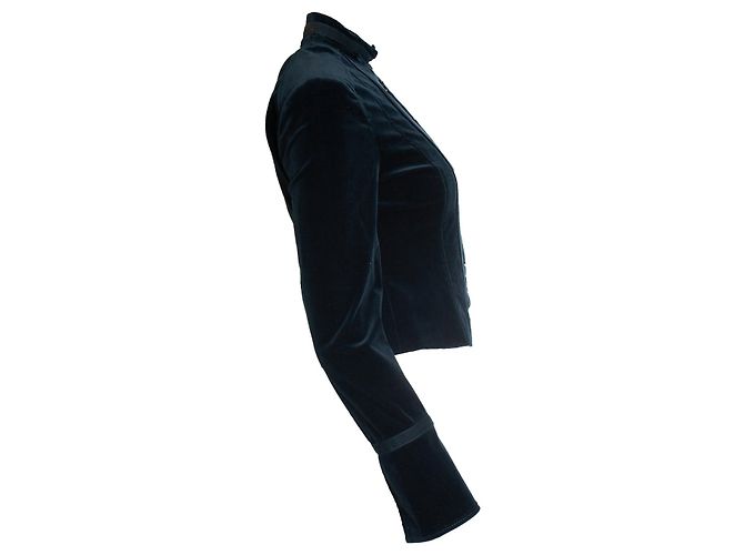 Theory Teoría, chaqueta de ejército de terciopelo Azul - vista 4