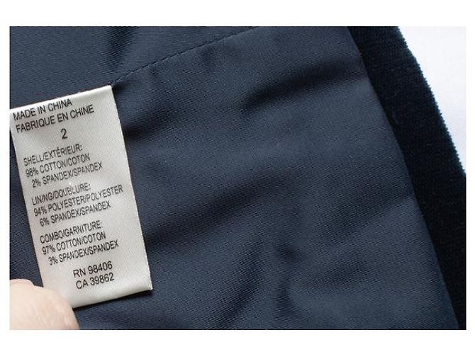 Theory Teoría, chaqueta de ejército de terciopelo Azul - vista 6