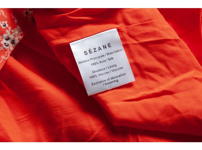 SéZane Blumenmusterkleid Sezane Rot - Ansicht 5