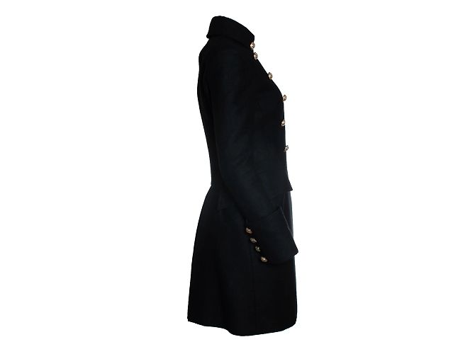 Saint Laurent, décolleté Tribute 16 in suede con lacci Nero - vista 4