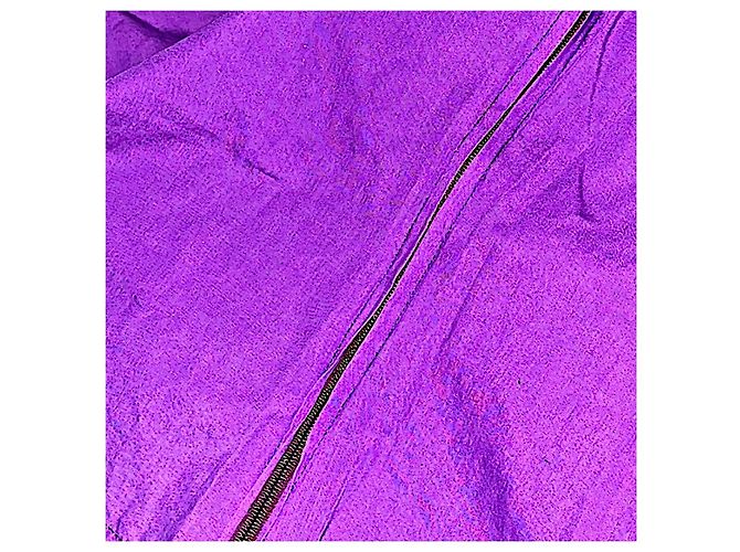 Camicia viola da uomo con lacci e zip laterale, autentica Alexander McQueen degli anni '90. Porpora - vista 5