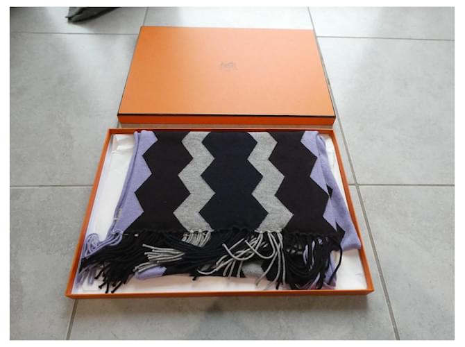 Sciarpa Hermès 100% cashmere 220X34cms Multicolore - vista 6