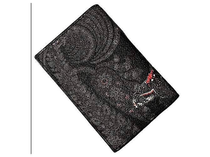 Authentic Givenchy Dragon Motif Card Holder Grey - view 3