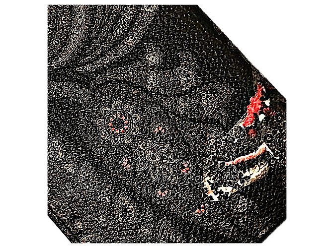 Authentic Givenchy Dragon Motif Card Holder Grey - view 4