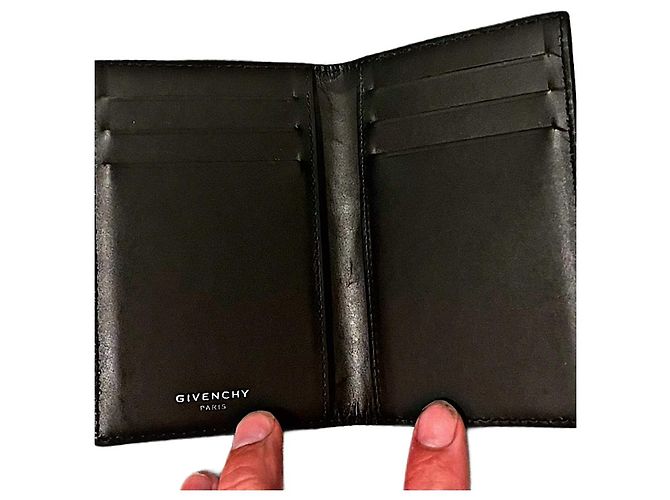 Authentic Givenchy Dragon Motif Card Holder Grey - view 5