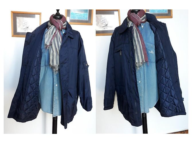 Giacca Gianfranco Ferré in nylon blu - vista 3