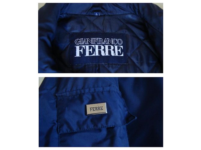 Giacca Gianfranco Ferré in nylon blu - vista 6