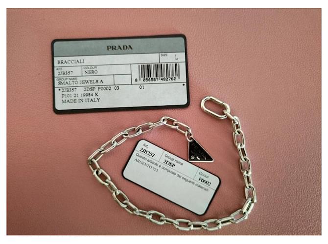 Bracciale charm in argento 925 Prada 2JB357 - vista 2