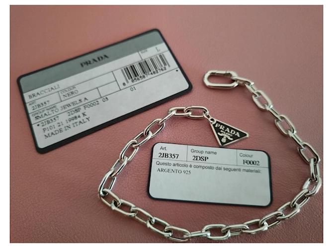 Bracciale charm in argento 925 Prada 2JB357 - vista 4
