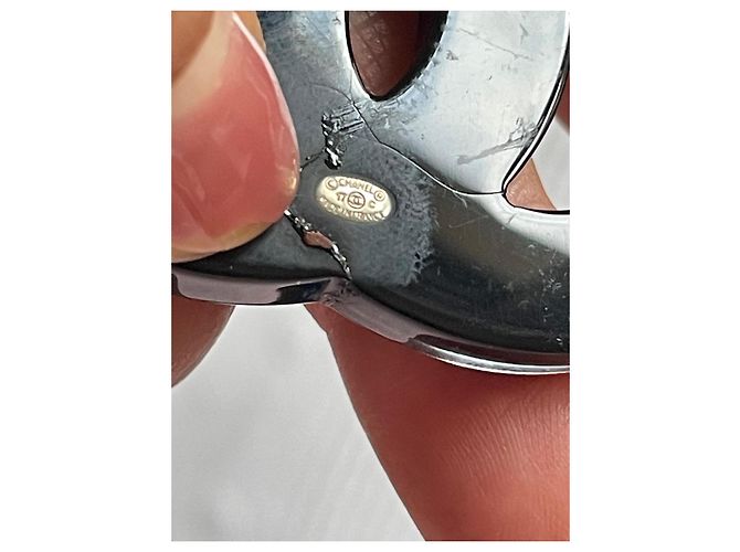 Spilla Chanel CC stelle e glitter resina Multicolore - vista 5