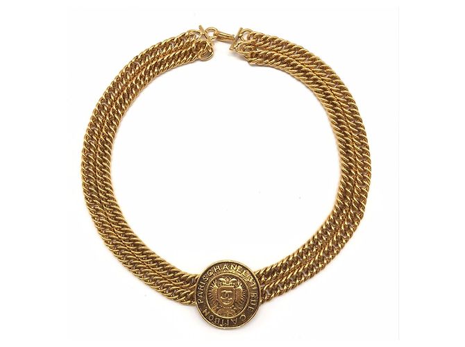 Collana choker in oro Chanel Cambon - vista 3
