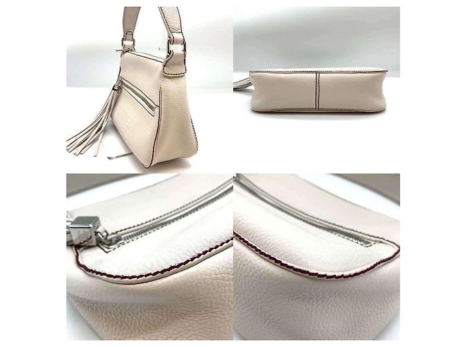 Borsa a spalla in pelle bianca Chanel Bianco - vista 3