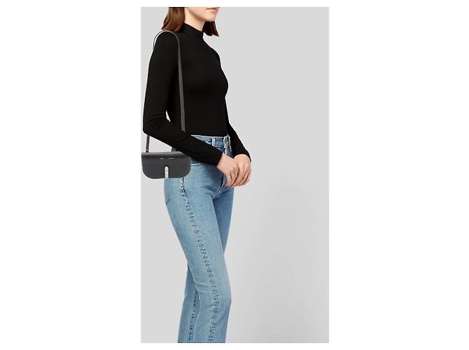 Autre Marque Clutch in pelle Celine con tracolla Vino/Rosa - vista 3