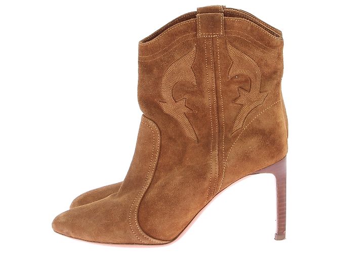 BA&SH Botas de tornozelo T.EU 38 Camurça - vista 3