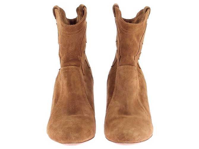 BA&SH Botas de tornozelo T.EU 38 Camurça - vista 4