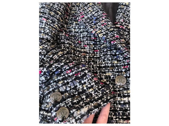 Chanel Chaqueta de tweed Lesage con botones CC Multicolor - vista 3