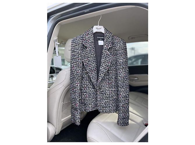 Chanel Chaqueta de tweed Lesage con botones CC Multicolor - vista 5