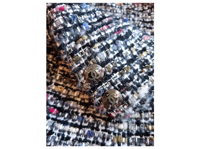 Chanel Chaqueta de tweed Lesage con botones CC Multicolor - vista 6