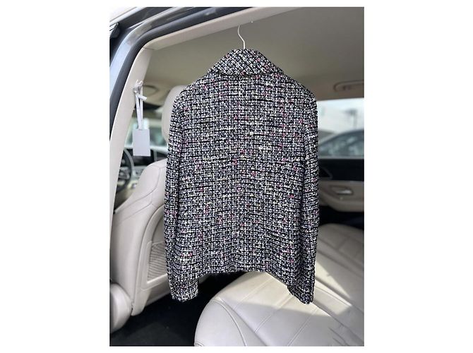 Chanel Chaqueta de tweed Lesage con botones CC Multicolor - vista 7