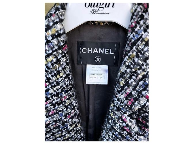 Chanel Chaqueta de tweed Lesage con botones CC Multicolor - vista 8