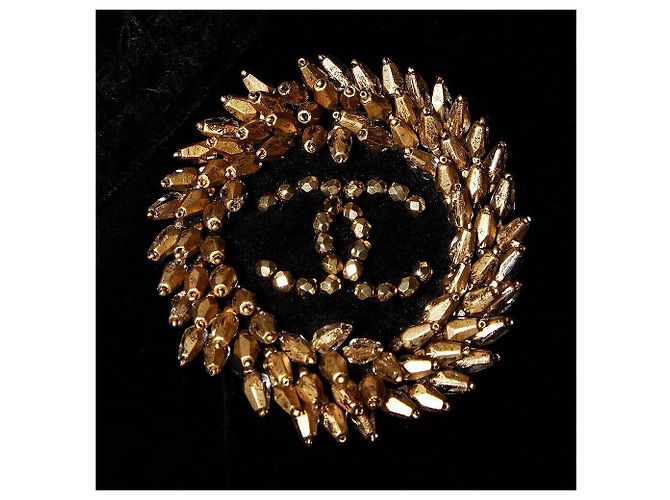 Chanel Ikonische CC-Weizen-Patch-Veloursjacke Schwarz - vista 2