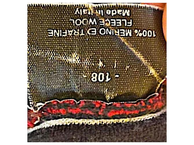 Authentischer Gucci Tom Ford Merinowoll-Web-Pullover Rot Blau - Ansicht 6