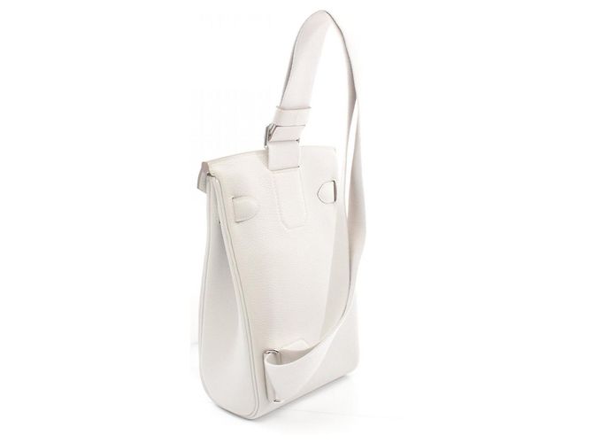 Hermès Sac de taille Hermes Kelly Akkad PM Blanc - vue 3