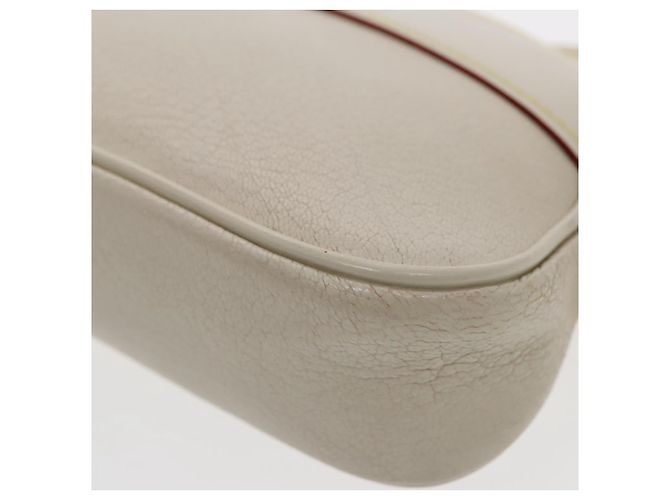 LOUIS VUITTON Suhari Lockit Clutch Bag Pelle Bianca M95629 LV Auth 94716A Bianco - vista 16