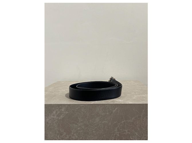 CHANEL Gürtel T.cm 85 aus Leder Schwarz - Ansicht 2