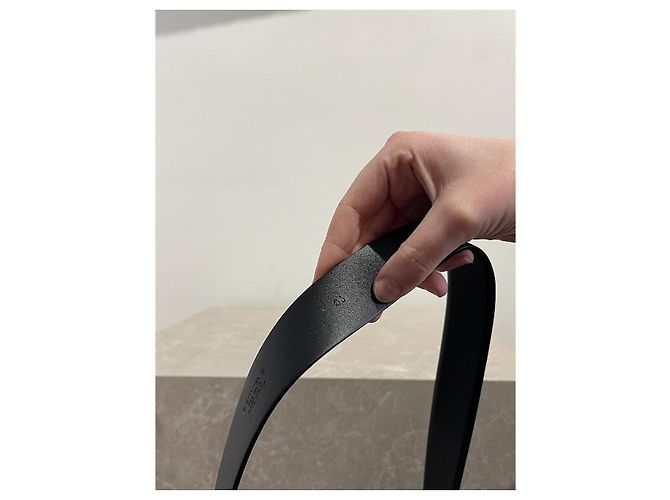 CHANEL Gürtel T.cm 85 aus Leder Schwarz - Ansicht 5