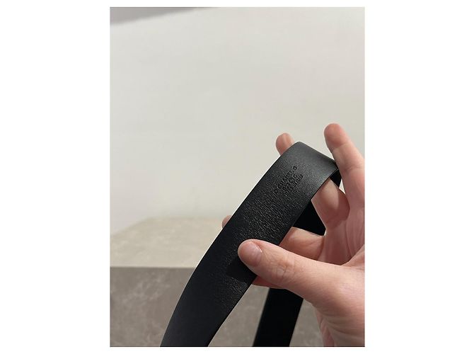CHANEL Gürtel T.cm 85 aus Leder Schwarz - Ansicht 6