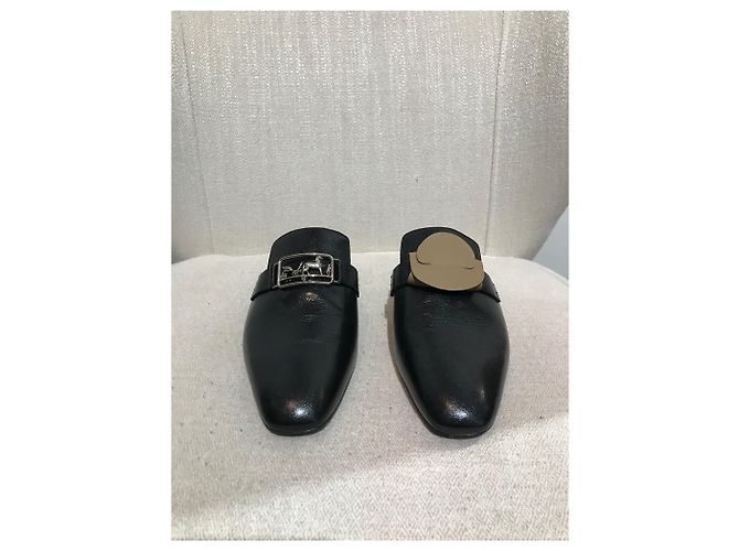 Hermès HERMES Bailarinas T.EU 38 Cuero Negro - vista 2