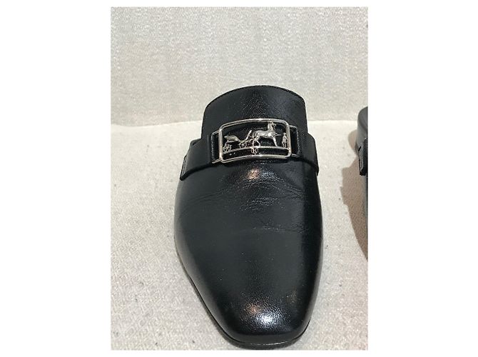 Hermès HERMES Bailarinas T.EU 38 Cuero Negro - vista 3