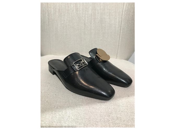 Hermès HERMES Bailarinas T.EU 38 Cuero Negro - vista 4