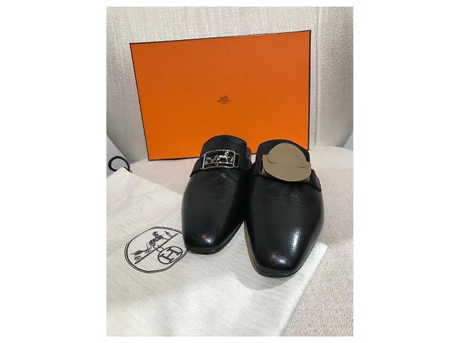 Hermès HERMES Bailarinas T.EU 38 Cuero Negro - vista 8