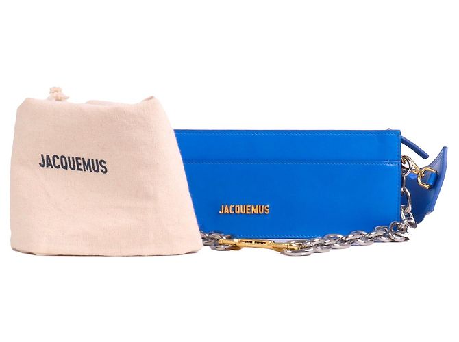 JACQUEMUS - Ciuciu Jacquemus Schultertasche aus blauer Leder - Ansicht 8