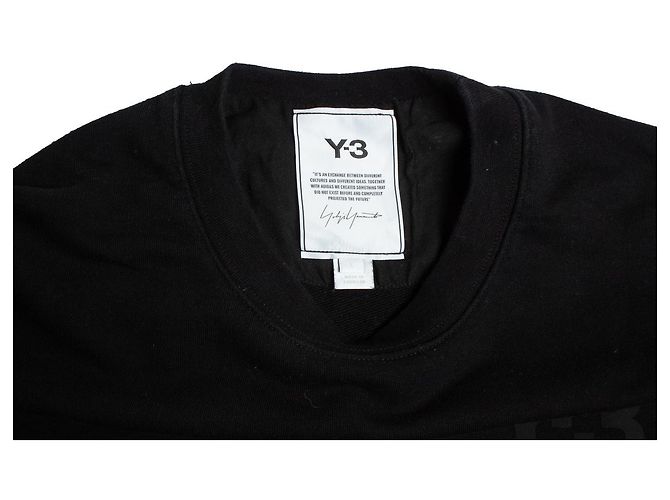 Y3 Y-3, suéter negro de cuello redondo - vista 5