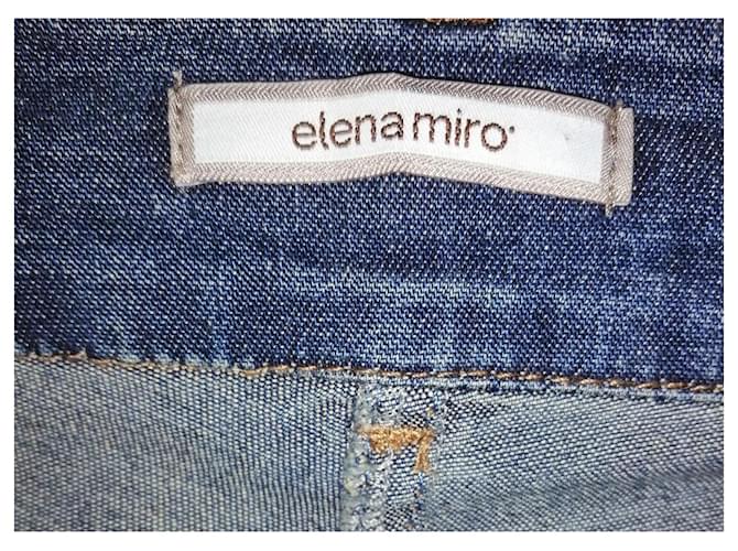 Vaqueros Elena Miró de Algodón Azules - vista 4