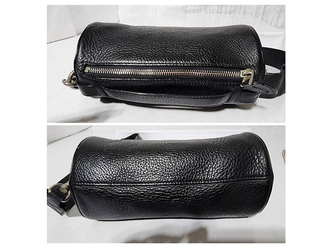 Sac Barrel en cuir de veau noir BURBERRY - vue 15