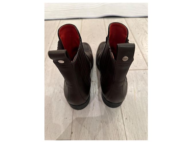Botas Hermès Kross de piel marrón oscuro - vista 4